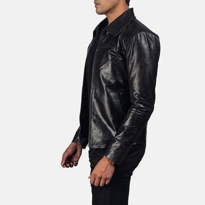 Mystical Black Leather Jacket